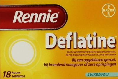 Rennie Deflatine 18 kauwtabletten