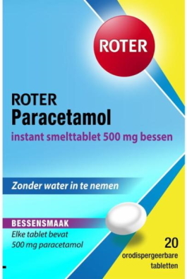 Roter Smelt Paracetamol 500 mg 20 smelttabletten