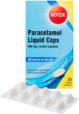 Roter Paracetamol Liquid Caps 500mg 20 zachte capsules