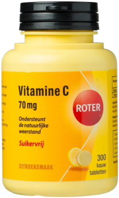 Roter Vitamine C Suikervrij 300 kauwtabletten citroen