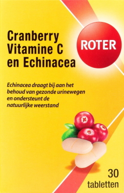 Roter Cranberry Vitamine C en Echinacea 30 tabletten