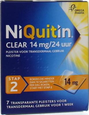 NiQuitin Clear Pleister 14mg - Stap 2 - 7 nicotinepleisters