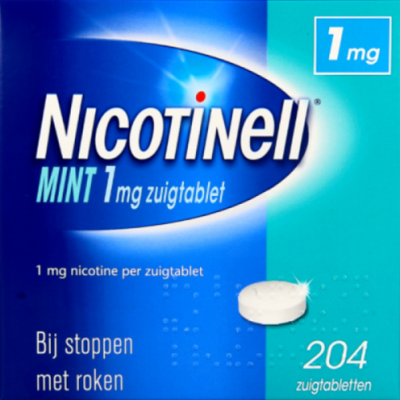 Nicotinell Zuigtabletten 1mg Mint 204 stuks