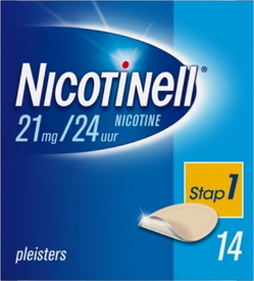 Nicotinell Pleisters 21mg/24uur - Stap 1 - 14 nicotinepleisters