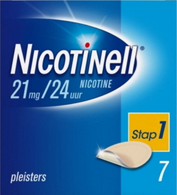 Nicotinell Pleisters 21mg/24uur - Stap 1 - 7 nicotinepleisters