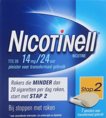 Nicotinell Pleisters 14mg/24uur - Stap 2 - 7 nicotinepleisters