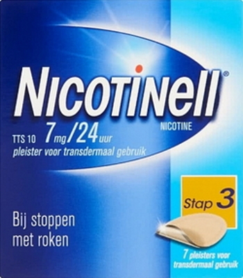 Nicotinell Pleisters 7mg/24uur - Stap 3 - 7 nicotinepleisters