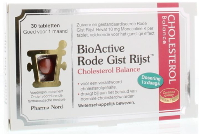 Pharma Nord BioActive Rode Gist Rijst 30 tabletten