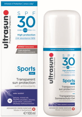 Ultrasun Sports SPF 30 gel 100 ml