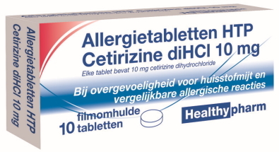 Healthypharm Cetirizine 10mg 10 tabletten