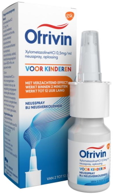 Otrivin Neusspray Kind 0,5mg/ml Xylometazoline 10ml