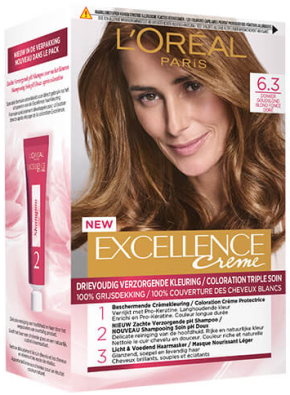 L'Oréal Paris Excellence Crème Haarkleuring 6.3 Donker Goudblond