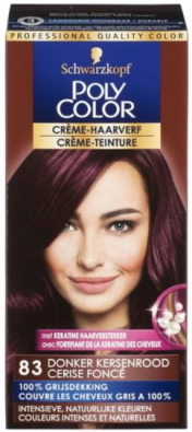 Schwarzkopf Poly Color Crème-Haarverf 83 Donker Kersenrood