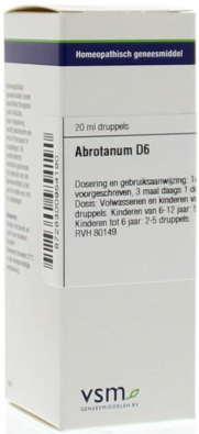 VSM Abrotanum D6 druppels 20 ml