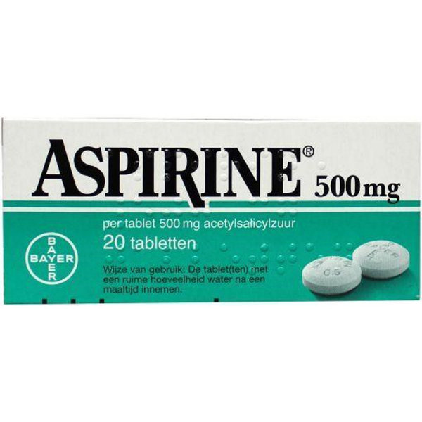 Bayer Aspirine 500 mg 20 tabletten