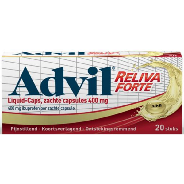 Advil Reliva Forte 400 mg 20 liquid caps