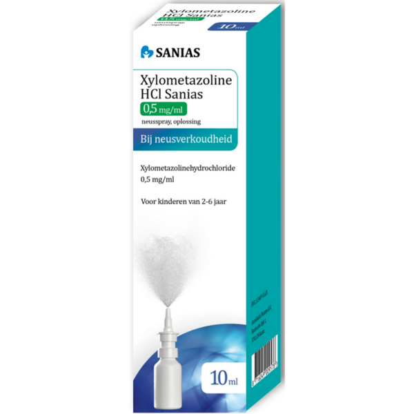 Sanias Neusspray Xylometazoline HCl 0,5 mg/ml 10 ml