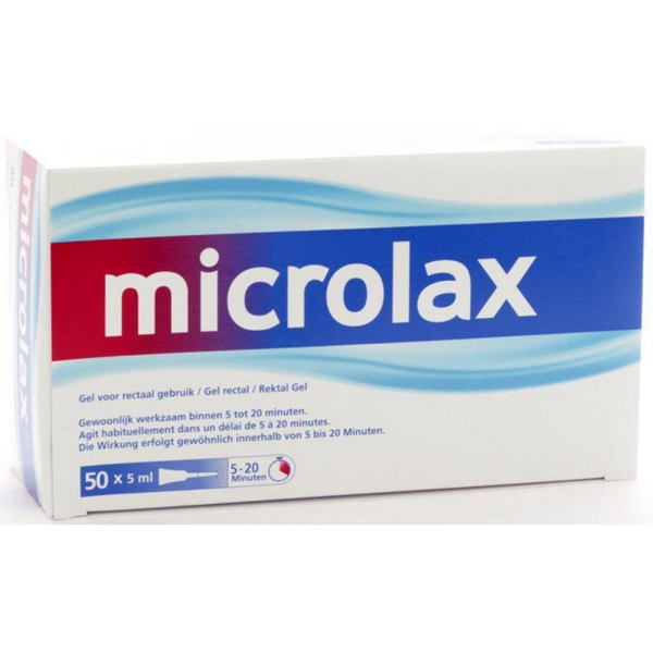 Microlax Oplossing Voor Rectaal Gebruik 50 stuks