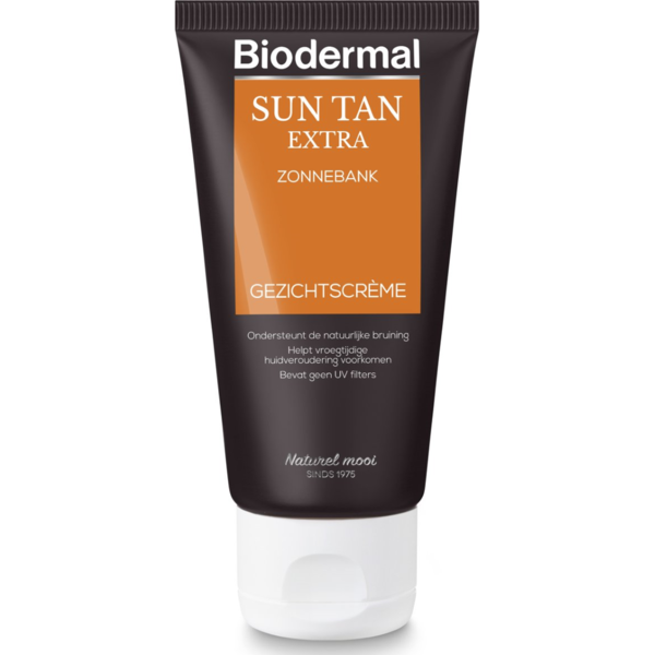 Biodermal Sun Tan Extra Zonnebank Gezichtscrème 50ml