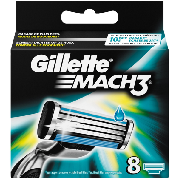 Gillette Mach3 Scheermesjes 8 stuks
