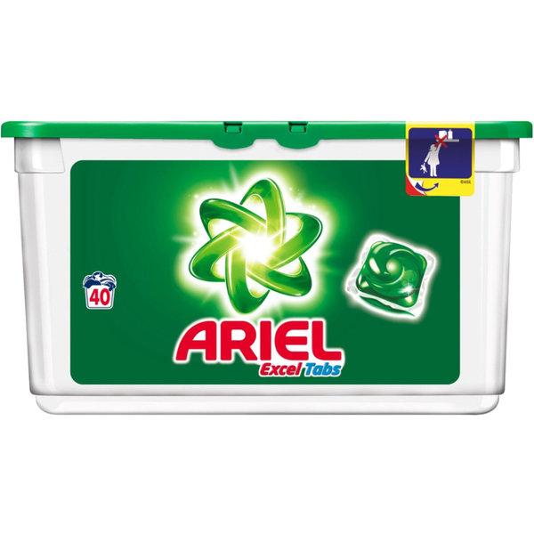 Ariel Excel Tabs 40 stuks