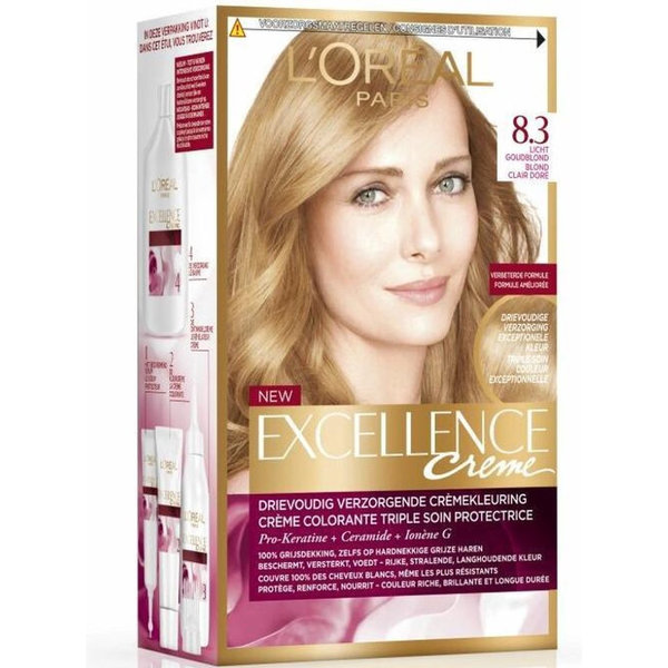 L'Oréal Paris Excellence Crème Haarkleuring  8.3 Licht Goudblond