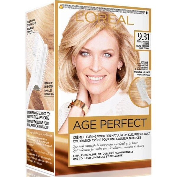 L'Oréal Paris Excellence Age Perfect Haarkleuring  9.31 Zeer Licht Goud Asblond