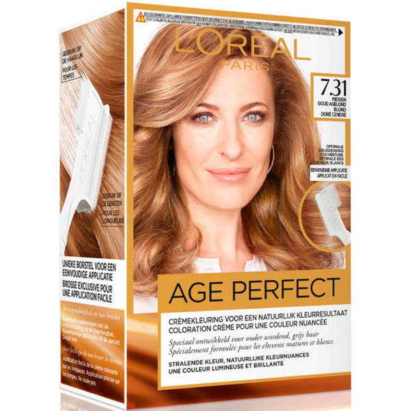 L'Oréal Paris Excellence Age Perfect Haarkleuring  7.31 Midden Goud Asblond