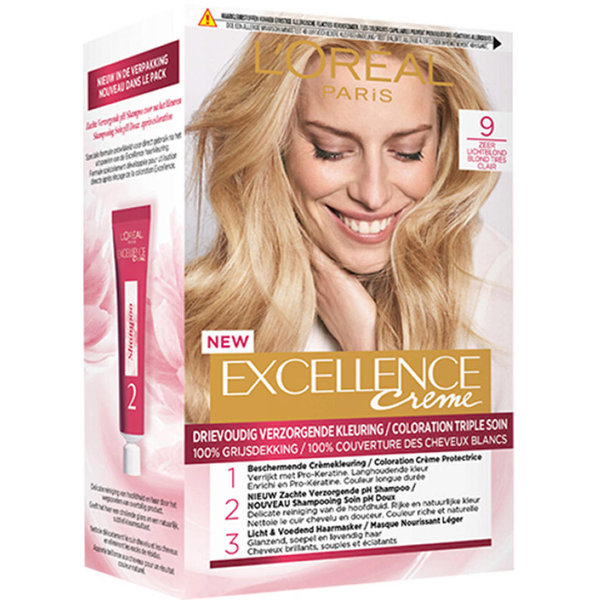 L'Oréal Paris Excellence Crème Haarkleuring 9 Zeer Lichtblond