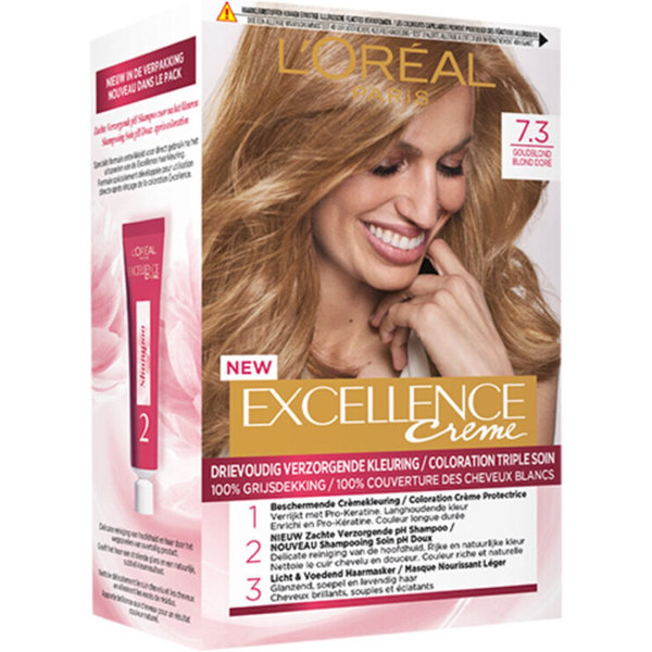 L'Oréal Paris Excellence Crème Haarkleuring 7.3 Goudblond