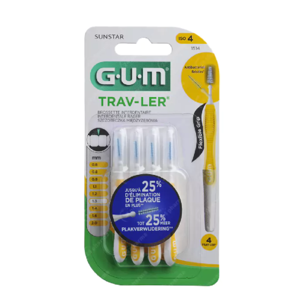 Gum Ragers Trav-Ler ISO 4 - 1,3 mm 4 stuks