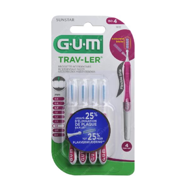 Gum Ragers Trav-Ler ISO 4 - 1,4 mm 4 stuks
