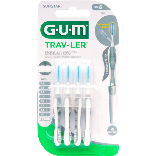 Gum Ragers Trav-Ler ISO 6 - 2,0 mm 4 stuks
