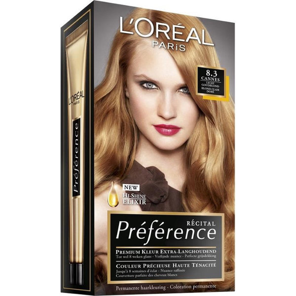 L'Oréal Paris Préférence Haarkleuring 8.3 Licht Goudblond